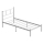 ROVAN Metal Single Bed 90x200 cm, White – Supports up to 120 kg