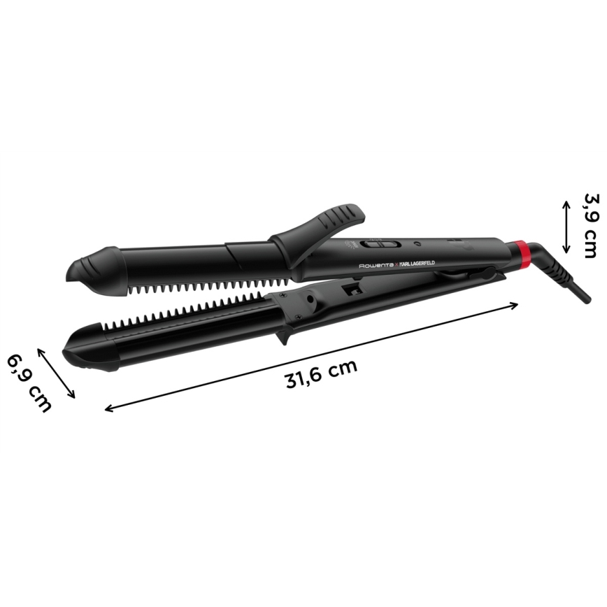 Rowenta - KARL LAGERFELD FASHION STYLIST Hair Curler 66W/230V