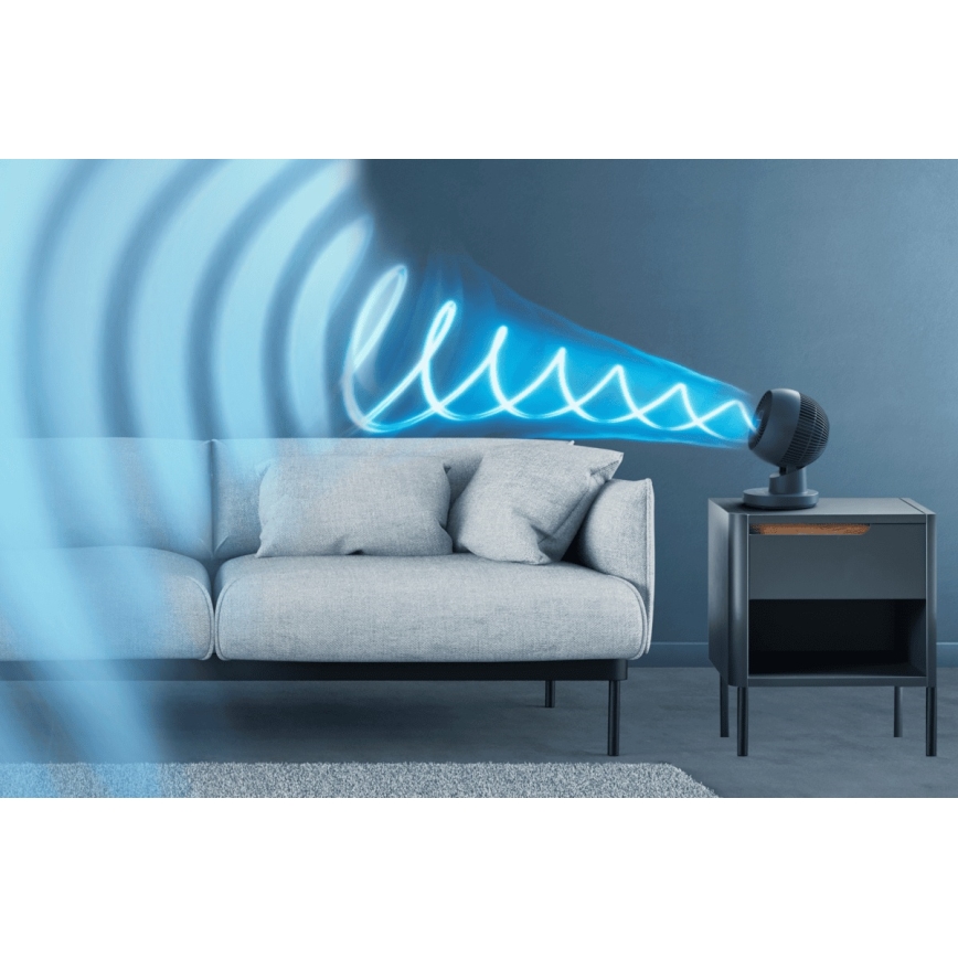Rowenta - Table fan TURBO SWIFT COMPACT 230V blue + remote control