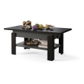 ROY Extendable Coffee Table with Lift-Top 130/170x65 cm Black/Anthracite