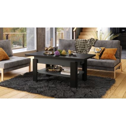 ROY Lift-Top Extendable Coffee/Dining Table — Black/Anthracite
