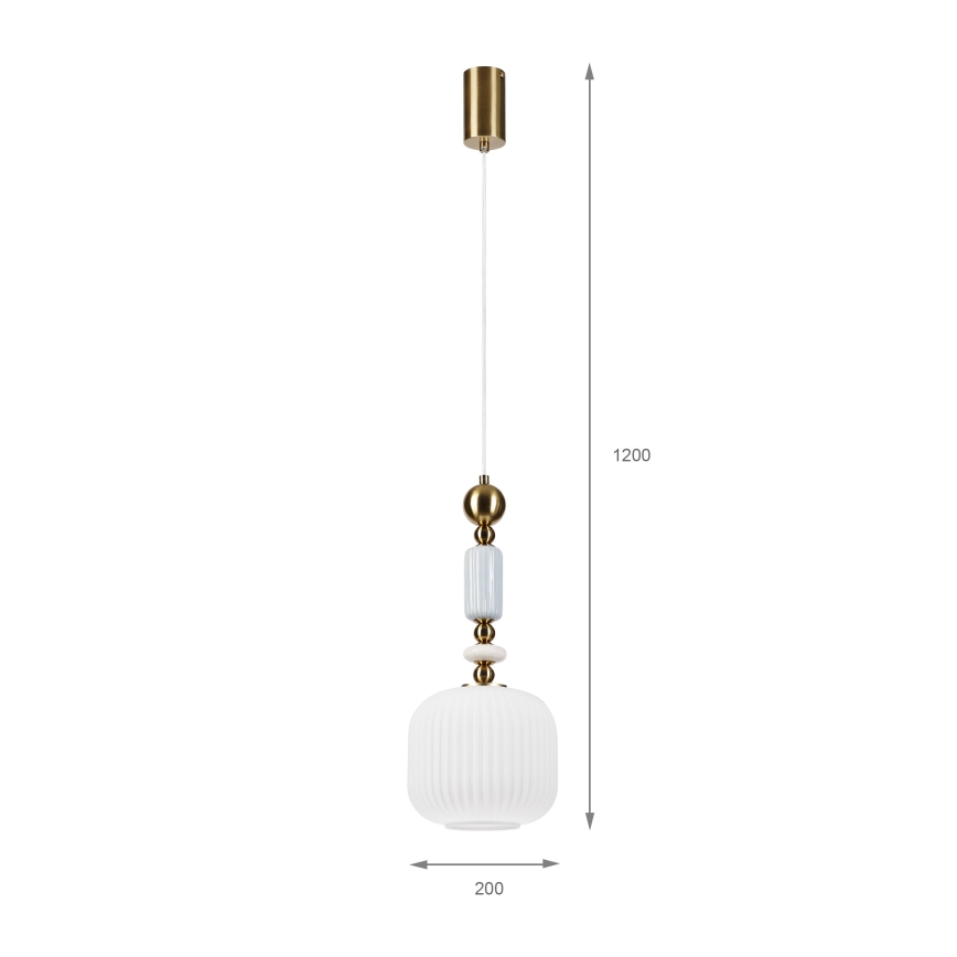 ROYAL Cable Pendant Light 1xE27/15W/230V, Gold/White