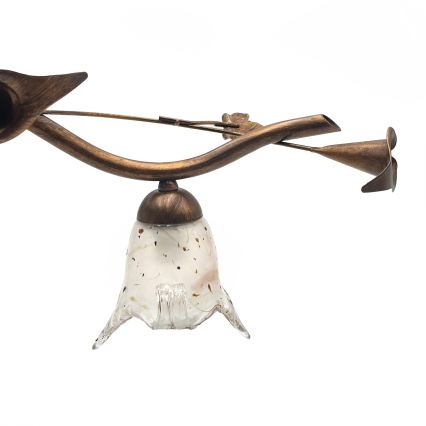 ROZETA Flush-Mount Chandelier 4xE14/40W/230V, Bronze