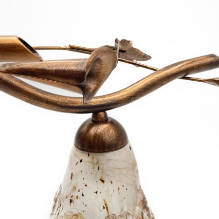 ROZETA Flush-Mount Chandelier 4xE14/40W/230V, Bronze