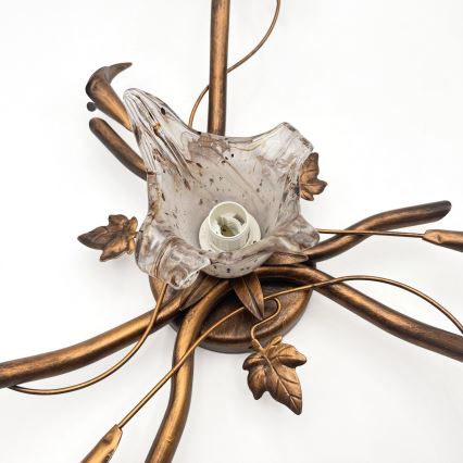 ROZETA Flush-Mount Chandelier 4xE14/40W/230V, Bronze