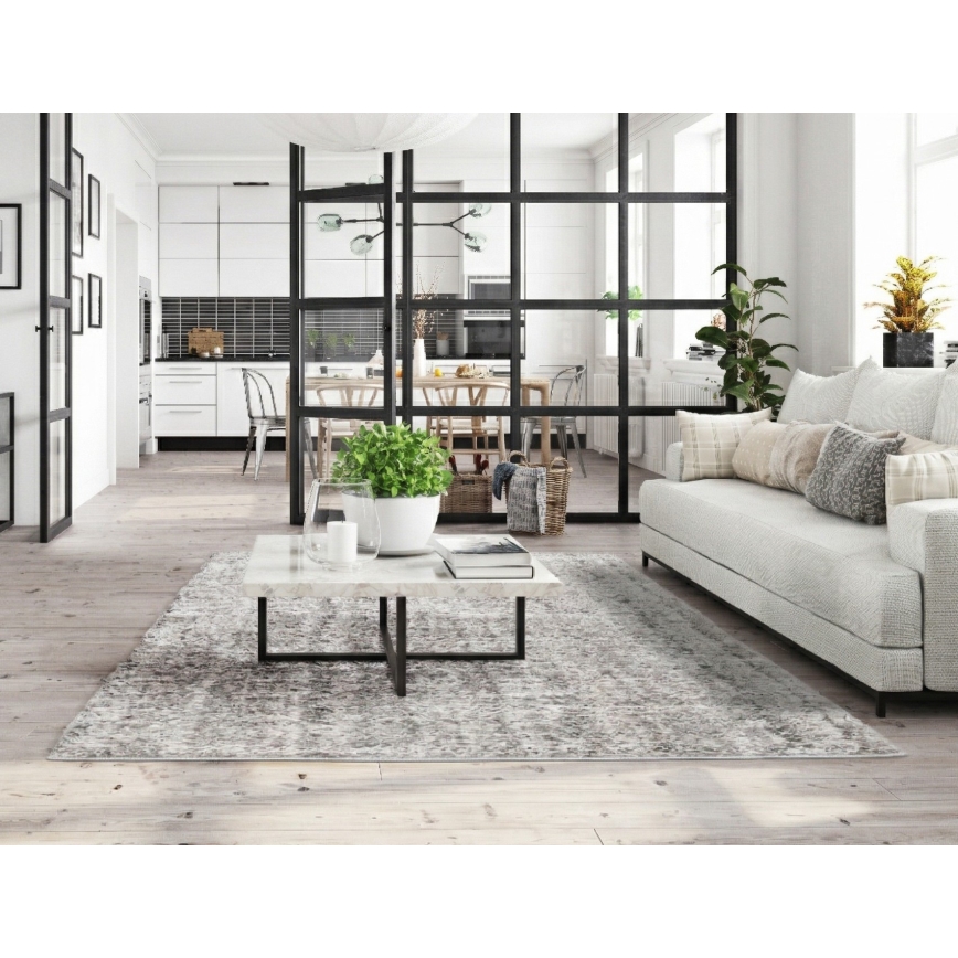Rug BILBAO SHAGGY 120x160 cm Grey/Anthracite