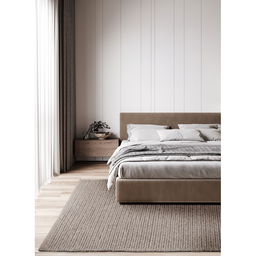 Rug FIR WOOL 160x230 cm 2600 g/m2 beige/natural