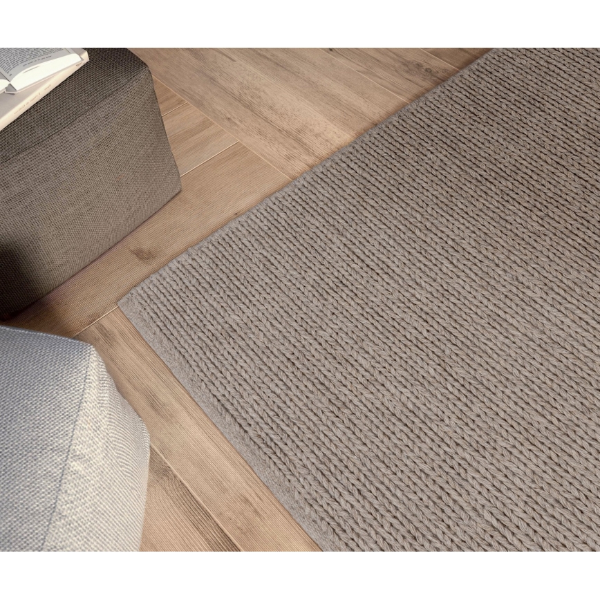 Rug FIR WOOL 160x230 cm 2600 g/m2 beige/natural