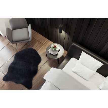 Rug RABBIT-FOX 60x90 cm black