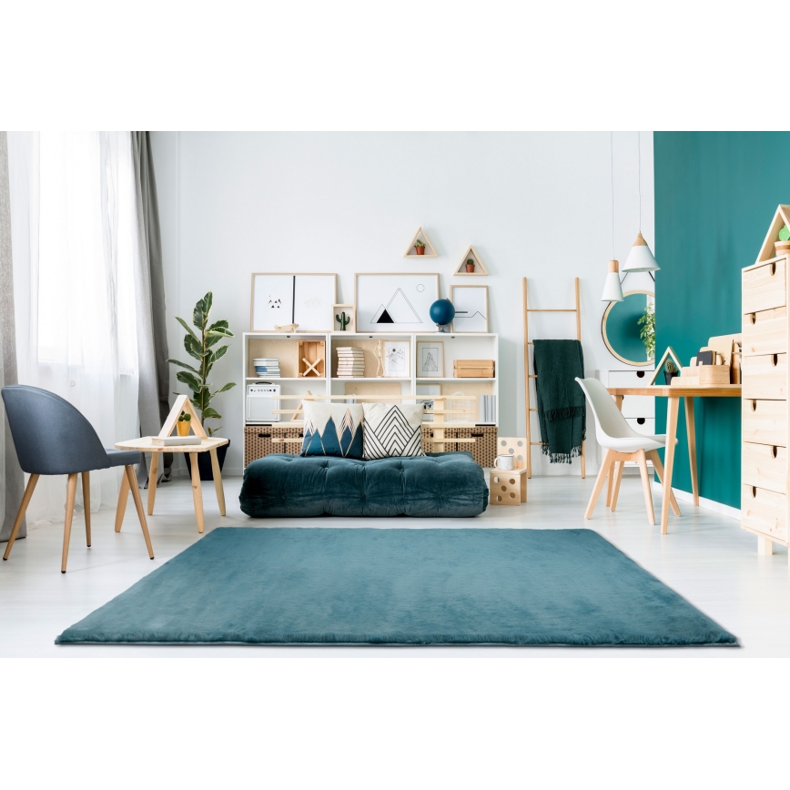 Rug RABBIT-ROSA NEW 80x150 cm 2000 g/m² turquoise