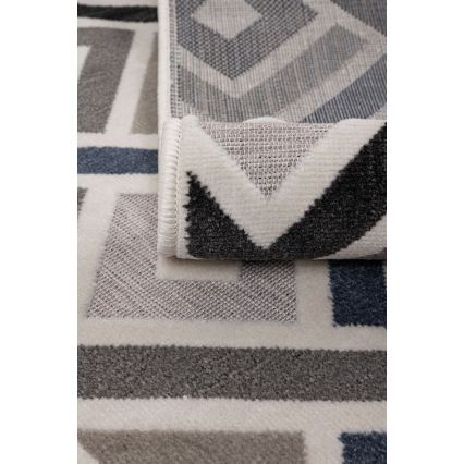 Rug SHIFT 120x160 cm gray/blue/beige