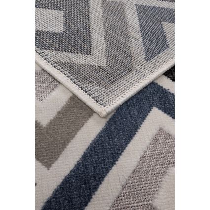 Rug SHIFT 120x160 cm gray/blue/beige