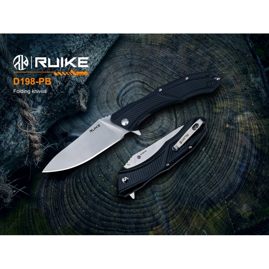Ruike RUD198PB - Folding pocket knife 23,1 cm black