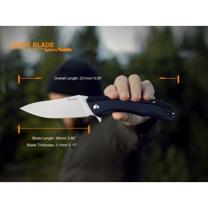 Ruike RUD198PB - Folding pocket knife 23,1 cm black