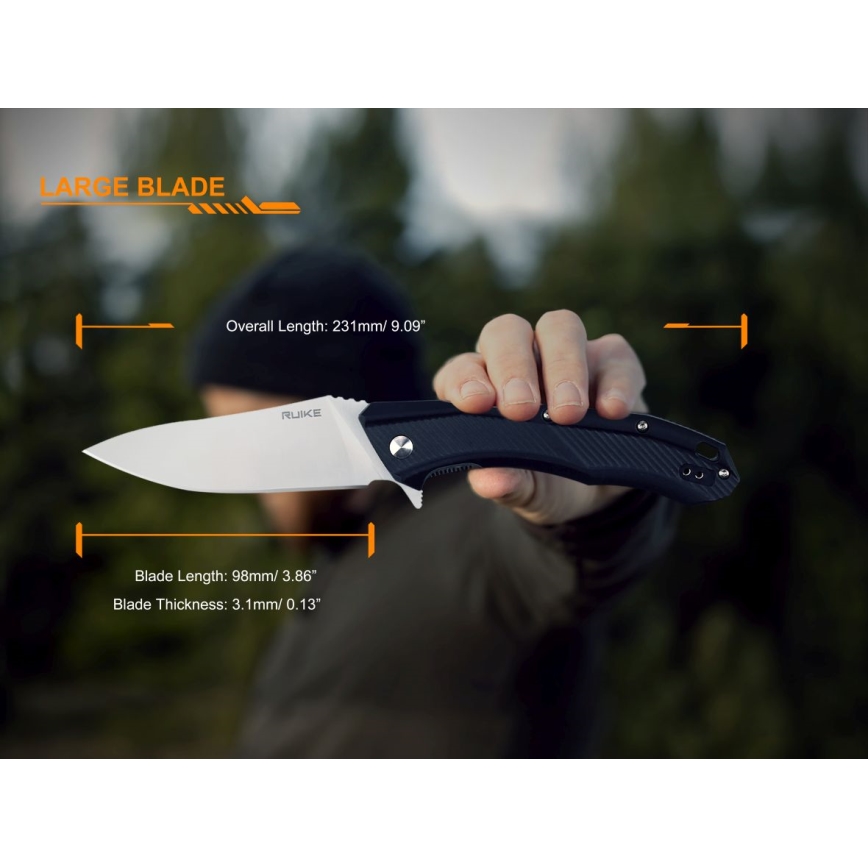 Ruike RUD198PB - Folding pocket knife 23,1 cm black