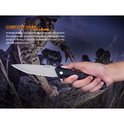 Ruike RUD198PB - Folding pocket knife 23,1 cm black