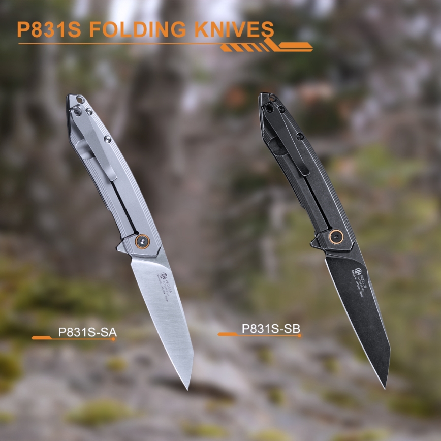 Ruike RUP831SSA - Folding compact knife 19,5 cm silver