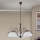 RULA Chain-hung Chandelier 3xE27/40W/230V Ø 70 cm white/bronze