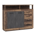 RUNA Chest of Drawers - Dark Brown/Anthracite