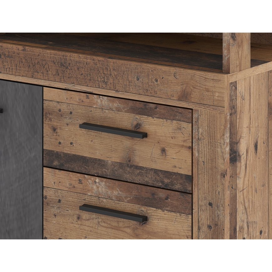 RUNA Chest of Drawers - Dark Brown/Anthracite