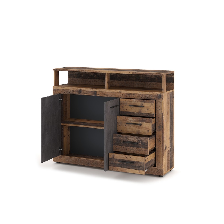 RUNA Chest of Drawers - Dark Brown/Anthracite