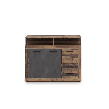 RUNA Chest of Drawers - Dark Brown/Anthracite