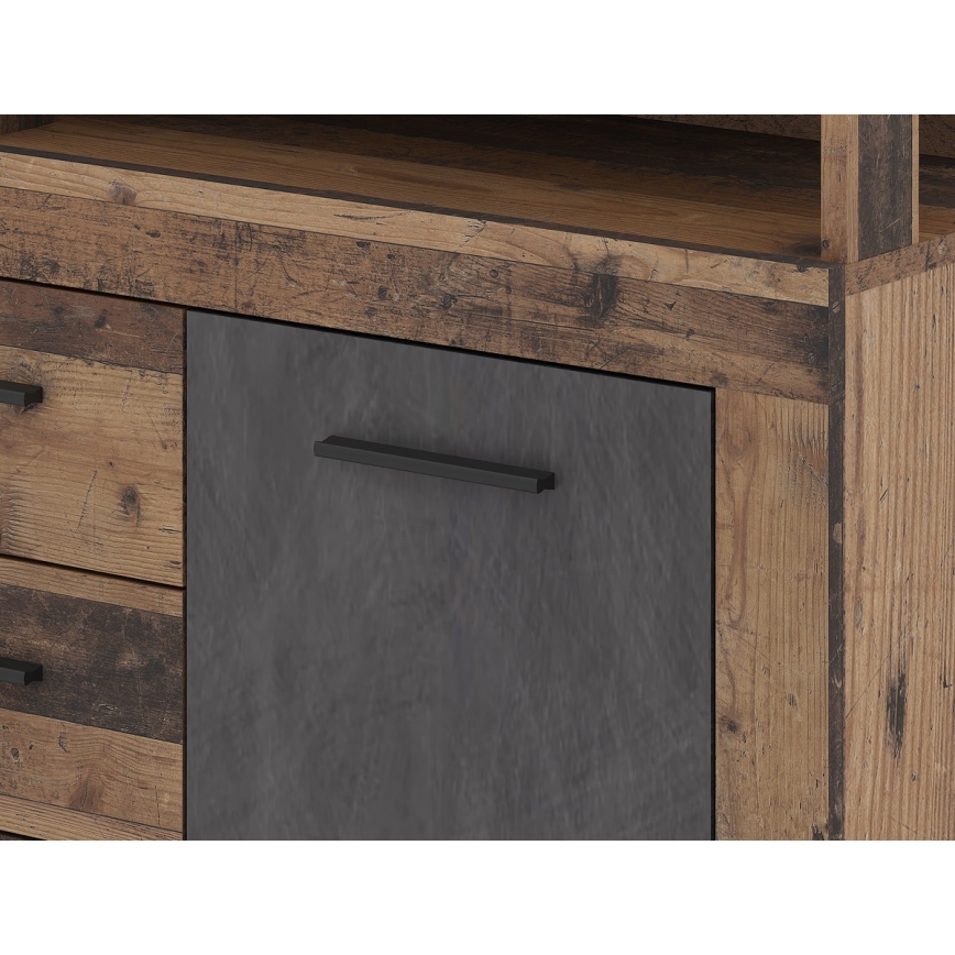 RUNA chest of drawers dark brown/anthracite