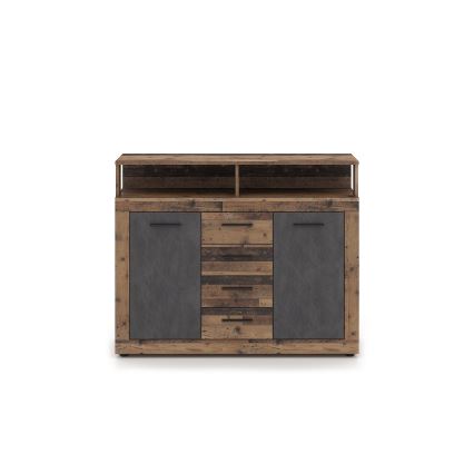 RUNA chest of drawers dark brown/anthracite
