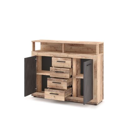 RUNA Chest of Drawers Light Brown/Anthracite