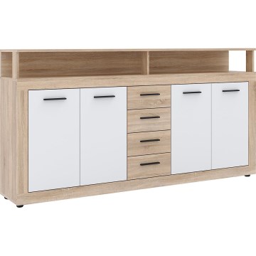 RUNA chest of drawers Sonoma oak/white