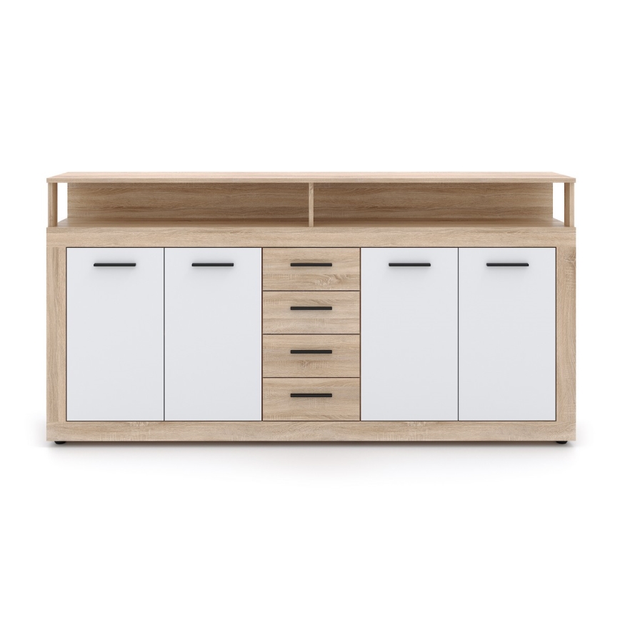 RUNA chest of drawers Sonoma oak/white