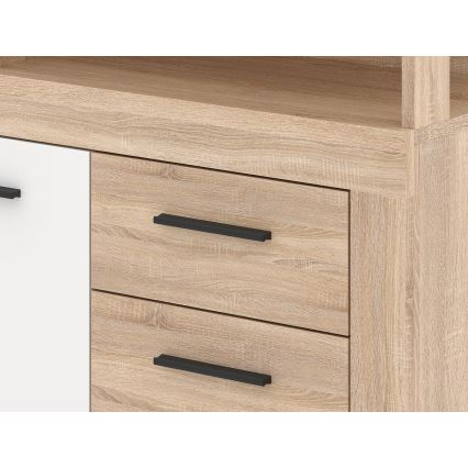 RUNA chest of drawers Sonoma oak/white