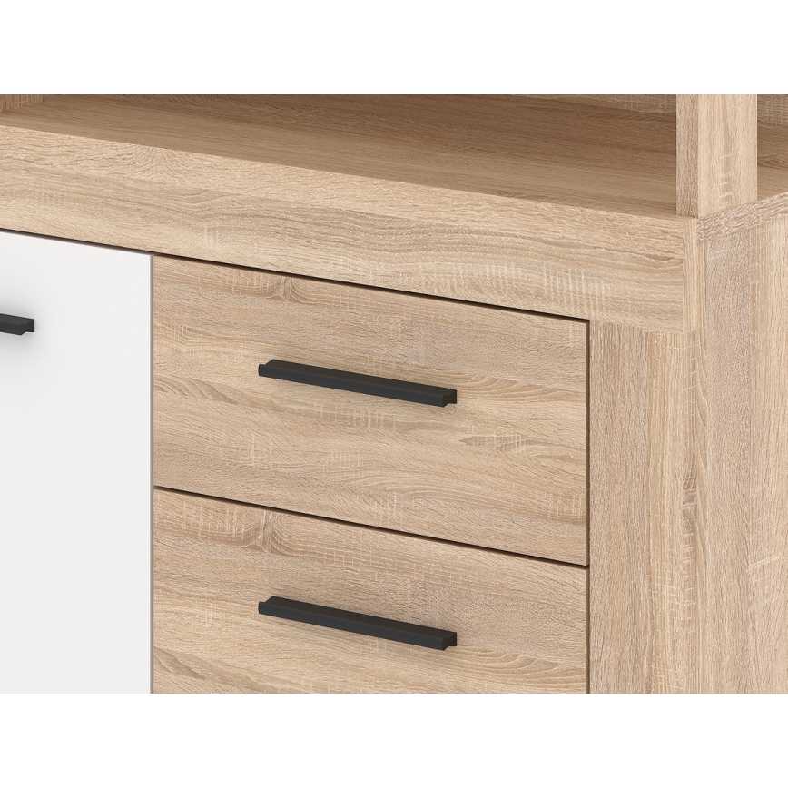RUNA chest of drawers Sonoma oak/white