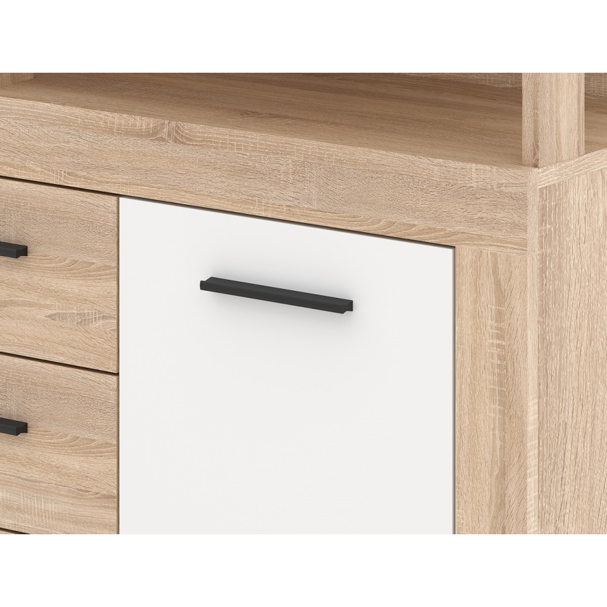 RUNA chest of drawers, Sonoma oak/white