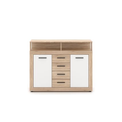 RUNA chest of drawers, Sonoma oak/white