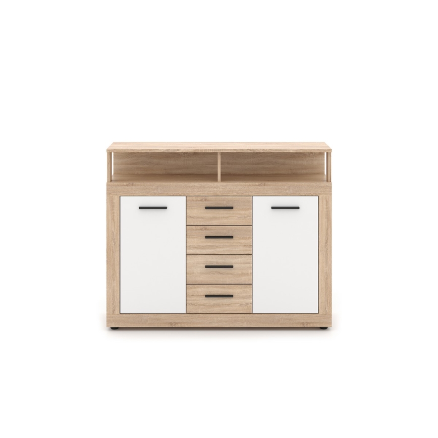 RUNA chest of drawers, Sonoma oak/white