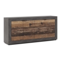 RUNEA Chest of Drawers, Dark Brown/Anthracite