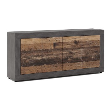 RUNEA Chest of Drawers, Dark Brown/Anthracite