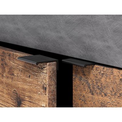 RUNEA Chest of Drawers, Dark Brown/Anthracite