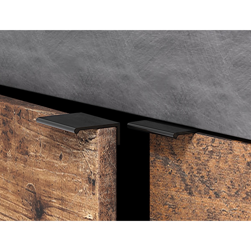 RUNEA Chest of Drawers, Dark Brown/Anthracite