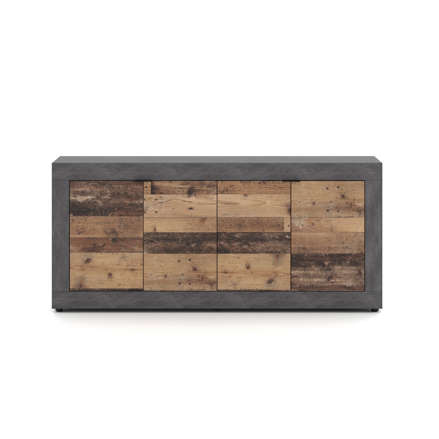RUNEA Chest of Drawers, Dark Brown/Anthracite