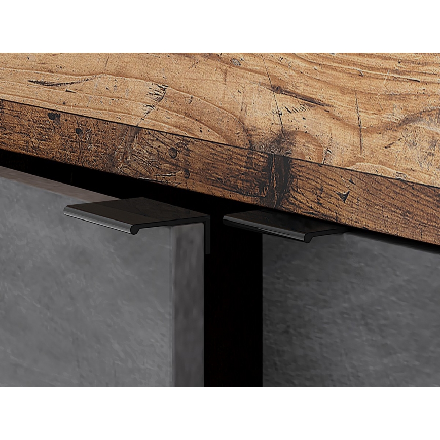 RUNEA Chest of Drawers, Dark Brown/Anthracite