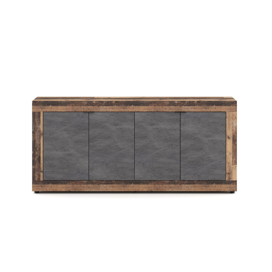 RUNEA Chest of Drawers, Dark Brown/Anthracite