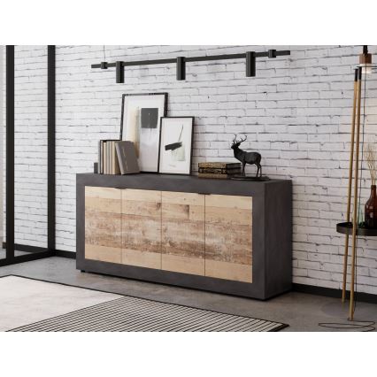 RUNEA Chest of Drawers, Light Brown/Anthracite