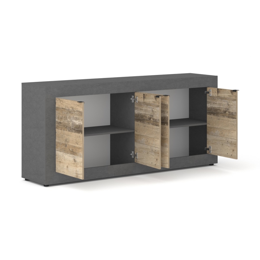 RUNEA Chest of Drawers, Light Brown/Anthracite