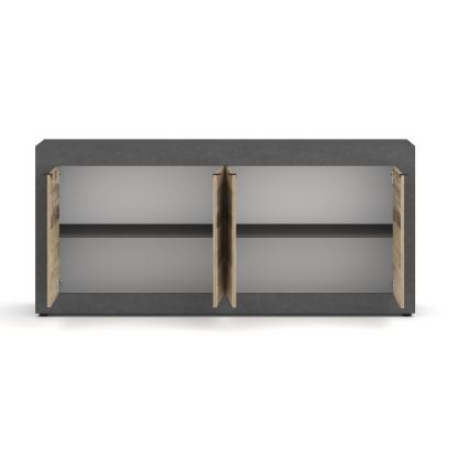 RUNEA Chest of Drawers, Light Brown/Anthracite