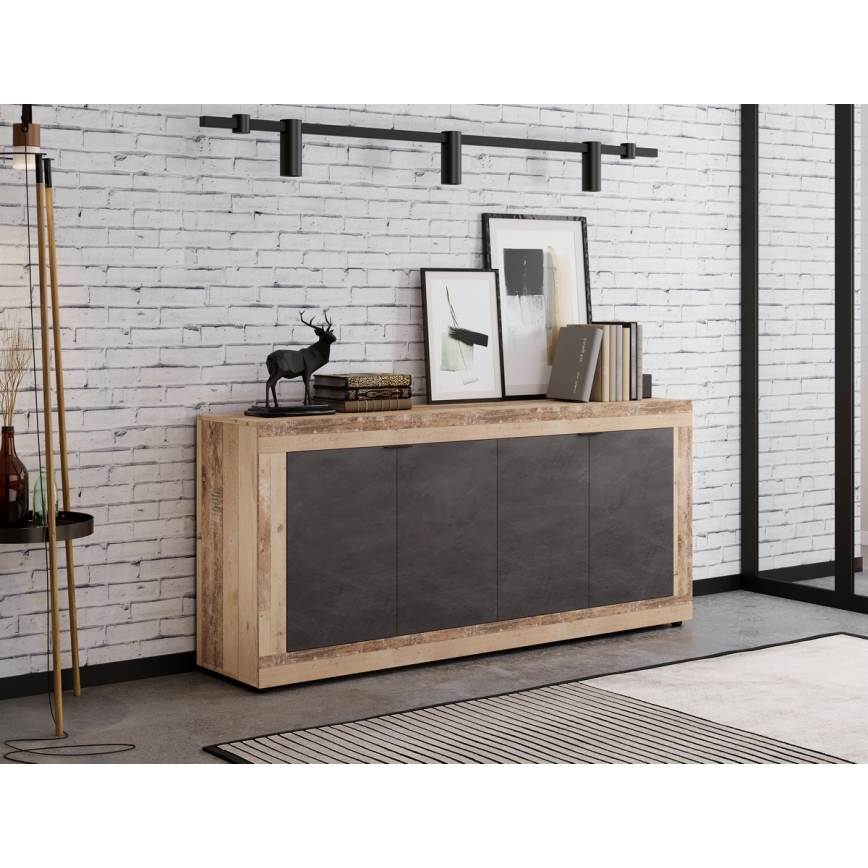 RUNEA Chest of Drawers - Light Brown/Anthracite