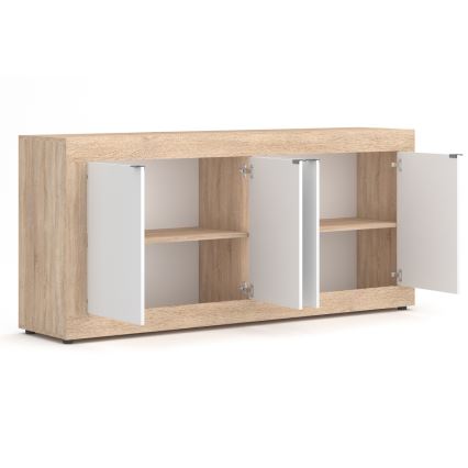 RUNEA Chest of Drawers, Sonoma Oak/White