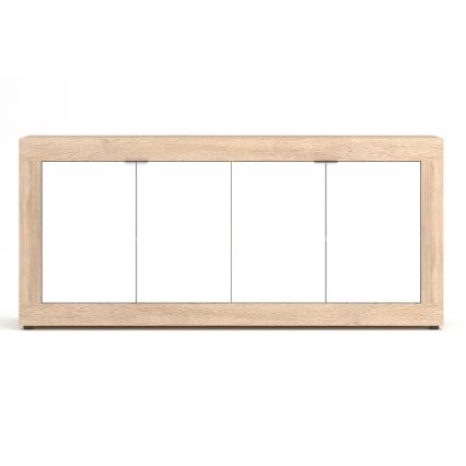 RUNEA Chest of Drawers, Sonoma Oak/White