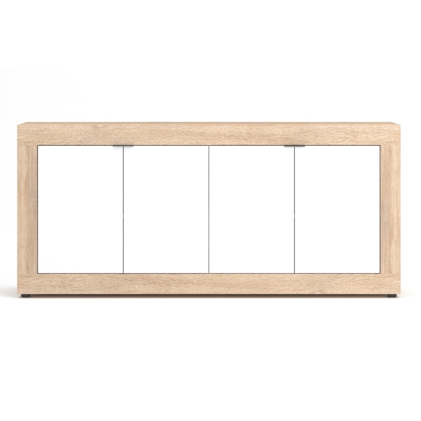 RUNEA Chest of Drawers, Sonoma Oak/White